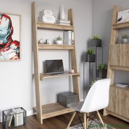 Модуль-3 зі столом та полицями LION Лінк Дуб Сонома трюфель