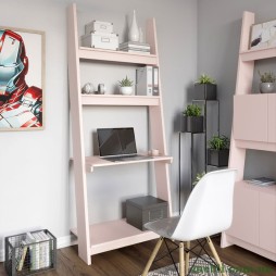 Модуль-3 зі столом та полицями LION Лінк Рожевий