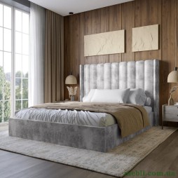 Двоспальне ліжко LION Ніно 160x200 SILK 302 Мраморний