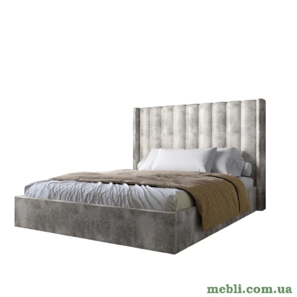 Двоспальне ліжко з підйомним механізмом LION Ніно 160x200 SILK 104 Кавовий