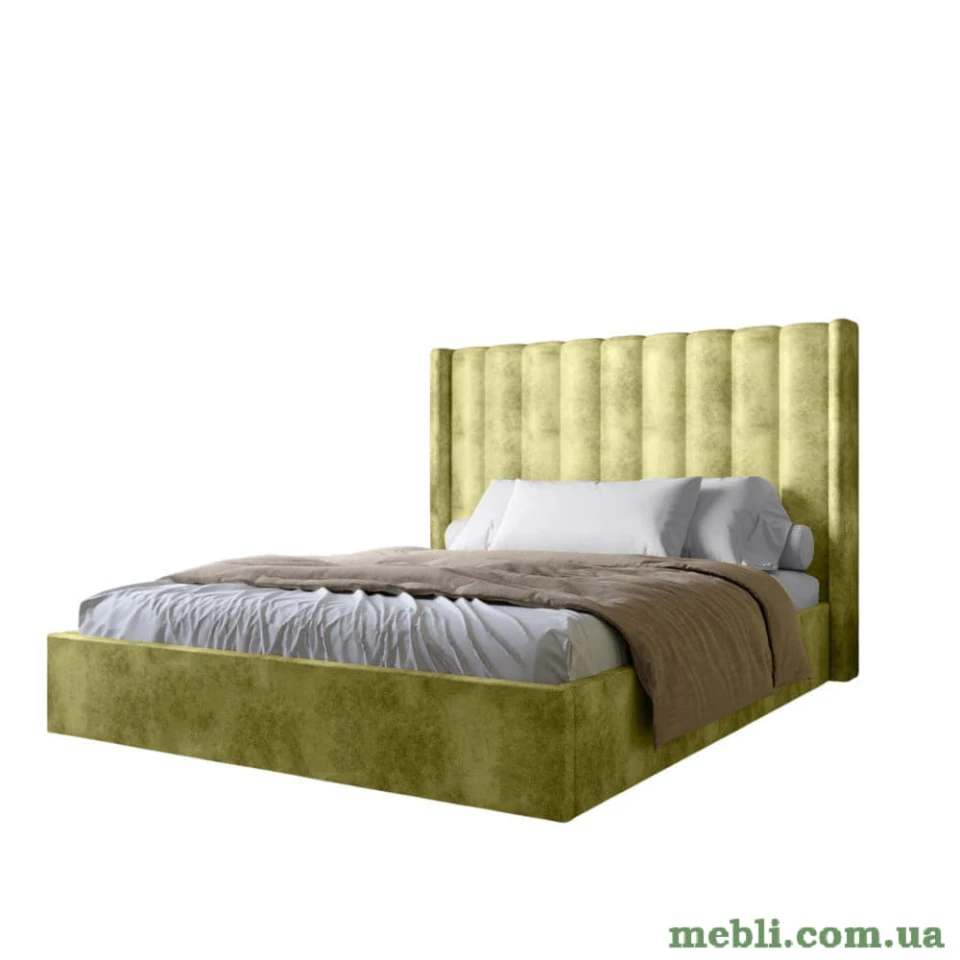 Двоспальне ліжко з підйомним механізмом LION Ніно 160x200 SILK 202 Авокадо