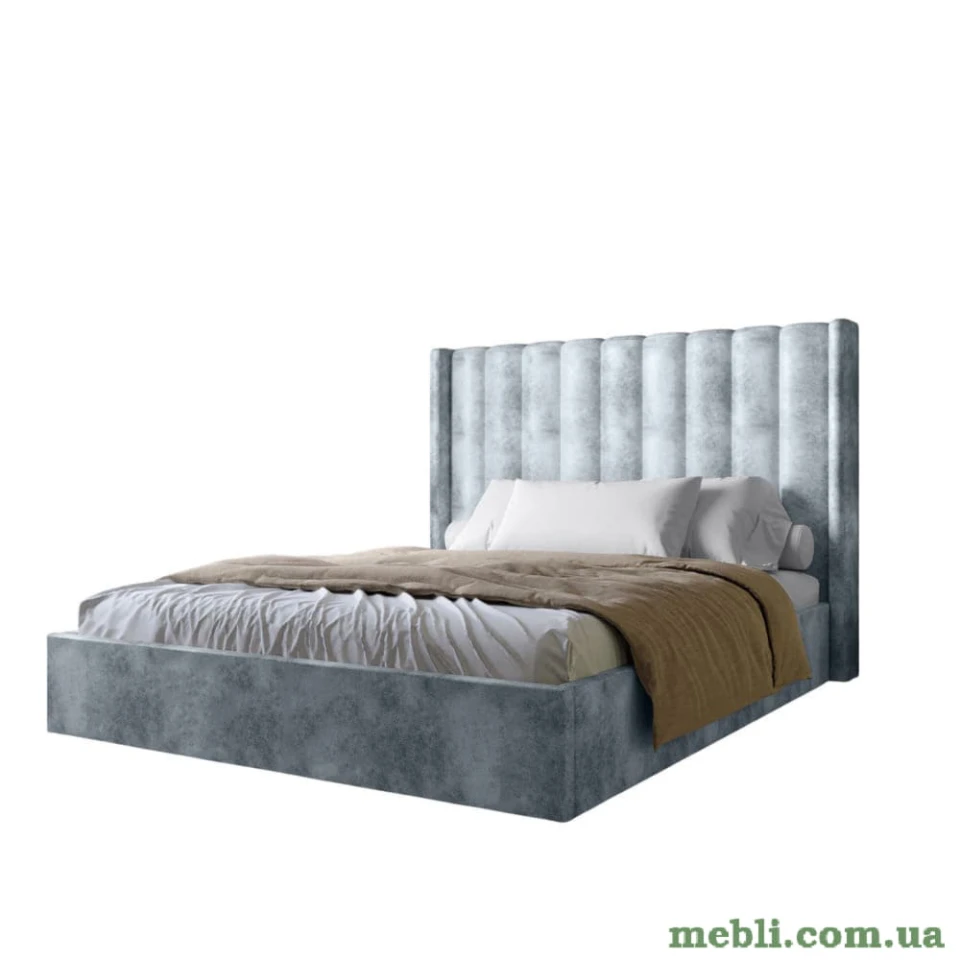 Двоспальне ліжко з підйомним механізмом LION Ніно 160x200 SILK 301 Димчастий