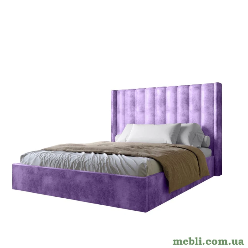 Двоспальне ліжко з підйомним механізмом LION Ніно 160x200 SILK 401 Лавандовий