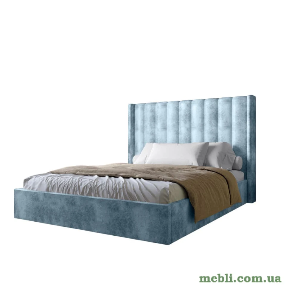 Двоспальне ліжко з підйомним механізмом LION Ніно 160x200 SILK 501 Небесно-блакитний