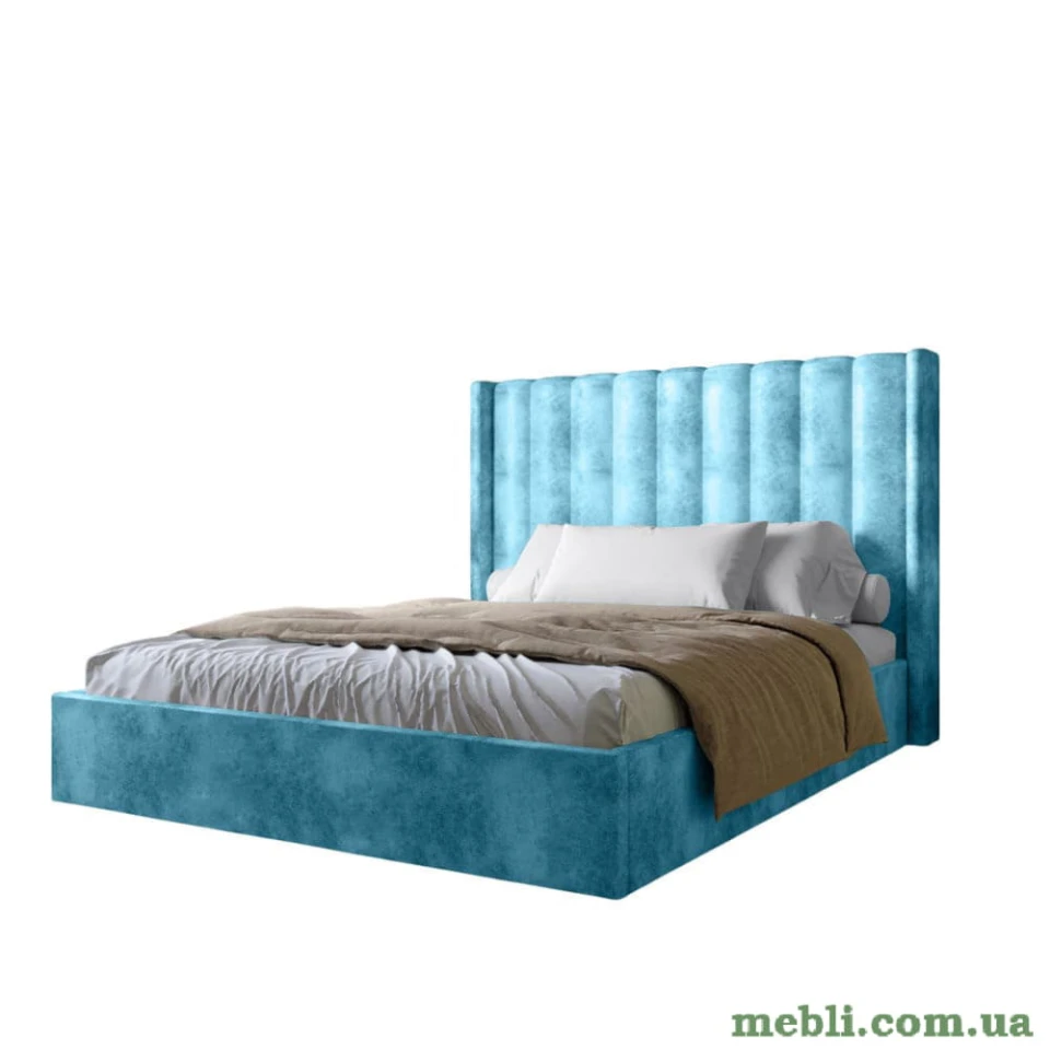 Двоспальне ліжко з підйомним механізмом LION Ніно 180x200 SILK 502 Бирюзовий