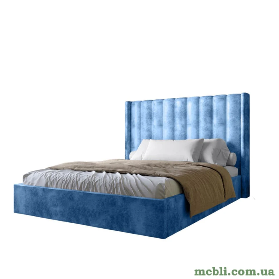 Двоспальне ліжко з підйомним механізмом LION Ніно 180x200 SILK 503 Темно-синій