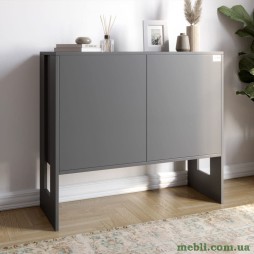 Комод-1 з 2 дверима LION Нобу 90х34х80 Антрацит