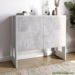 Комод-1 з 2 дверима LION Нобу 90х34х80 Бетон/Німфея Альба