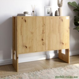 Комод-1 з 2 дверима LION Нобу 90х34х80 Дуб Артизан