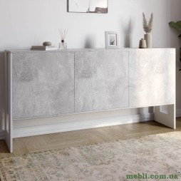 Комод-2 з 3 дверима LION Нобу 160х34х80 Бетон/Німфея Альба