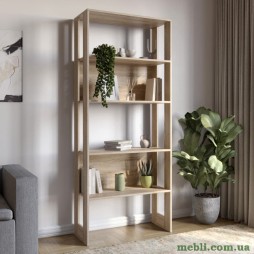 Модуль-1 стелаж полиці LION Нобу Дуб Сонома