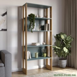 Модуль-1 стелаж полиці LION Нобу Німфея Альба/Дуб Артизан