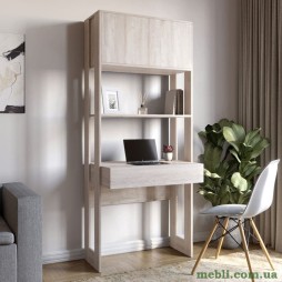 Модуль-2 стелаж зі столом та полицями LION Нобу Самоа димчастий