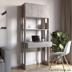 Модуль-2 стелаж зі столом та полицями LION Нобу Шварцвальд