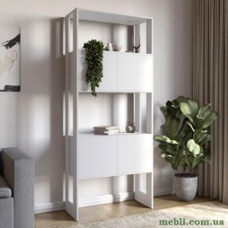 Модуль-5 стелаж полиці з фасадами LION Нобу Німфея Альба