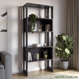 Модуль-6 стелаж полиці без фасадів LION Нобу Бетон темний