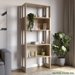 Модуль-6 стелаж полиці без фасадів LION Нобу Дуб Сонома