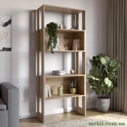 Модуль-6 стелаж полиці без фасадів LION Нобу Дуб Сонома трюфель