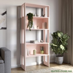 Модуль-6 стелаж полиці без фасадів LION Нобу Рожевий