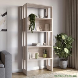 Модуль-6 стелаж полиці без фасадів LION Нобу Самоа димчастий