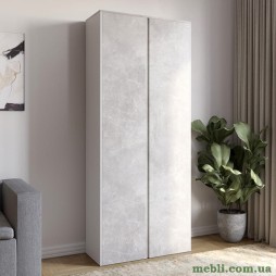 Модуль-3 шафа розпашна дводверна LION Нобу Бетон/Німфея Альба