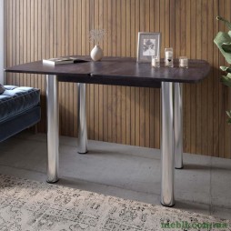 Обідній стіл розкладний LION Нота Бетон темний 60x90/90x120