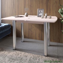 Обідній стіл розкладний LION Нота Рожевий 60x90/90x120