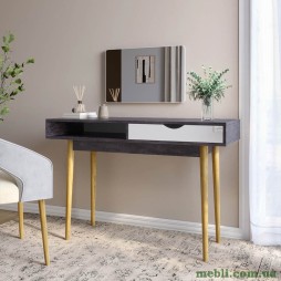 Письмовий стіл LION Сканді-1 Німфея Альба/Бетон темний