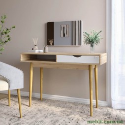 Письмовий стіл LION Сканді-1 Німфея Альба/Дуб Аппалачі