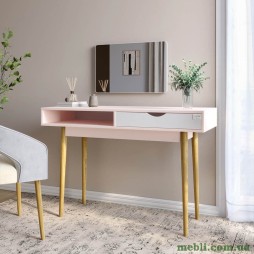 Письмовий стіл LION Сканді-1 Німфея Альба/Рожевий