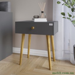 Тумба приліжкова LION Хьюге-4 Антрацит