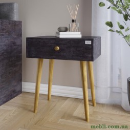 Тумба приліжкова LION Хьюге-4 Бетон темний