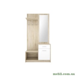 Передпокій з дзеркалом Гербор Непо PPK Дуб сонома/Німфея альба