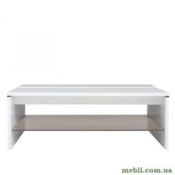 Стіл журнальний ВМК (БРВ) Ацтека LAW/4/11 Білий/Білий глянець