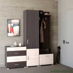 Передпокій Еверест Бриз-2 (3 елементи) венге/дуб молочний