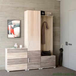 Передпокій Еверест Бриз-2 (3 елементи) сонома/трюфель