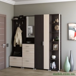 Передпокій Еверест Бриз-4 з шафою ШП-2 (4 елементи) венге/дуб молочний