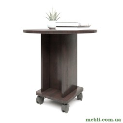 Стіл журнальний на колесах Еверест Візит венге темний