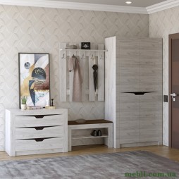 Передпокій Еверест Ліберті 2 (модульний - 4 елементи) дуб крафт білий