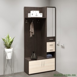 Передпокій з гачками Еверест Рів'єра венге/дуб молочний