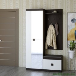 Передпокій Еверест Соната 3 (модульна - 3 елементи) венге темний/білий