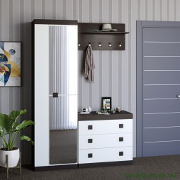 Передпокій Еверест Соната 4 (модульна - 3 елементи) венге темний/білий