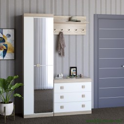 Передпокій Еверест Соната 4 (модульний - 4 елементи) дуб сонома/білий