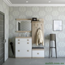 Передпокій Еверест Соната 5 (модульний - 4 елементи) дуб сонома/білий