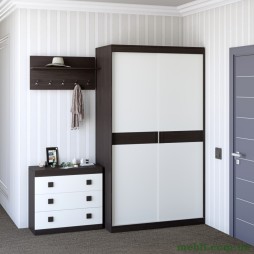 Передпокій Еверест Соната комплект 14 (модульний - 3 елементи) венге темний/білий
