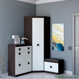 Передпокій Еверест Соната комплект 15 (модульний - 3 елементи) венге темний/білий