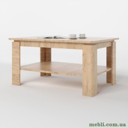 Стіл журнальний Еверест Соната СЖ-910 у вітальню дуб крафт золотий