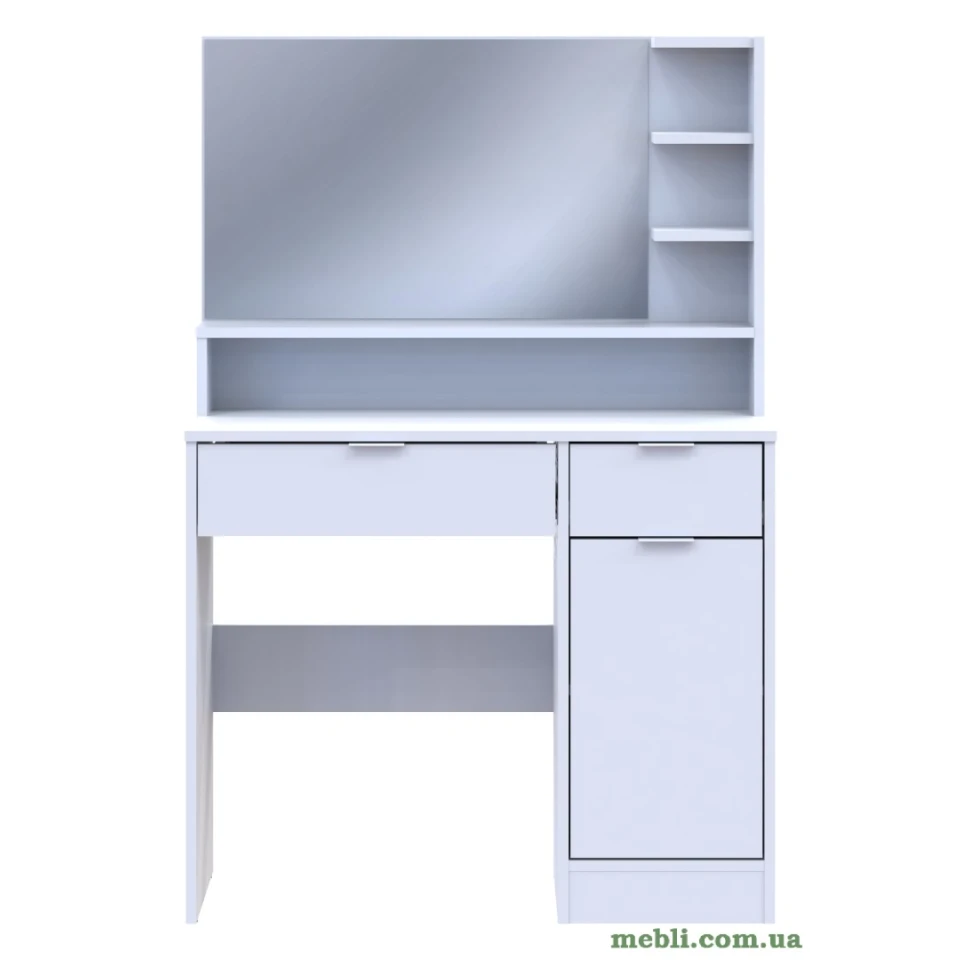 Передпокій з дзеркалом Doros Alice 100х25х182,9 Дуб крафт білий/Графіт