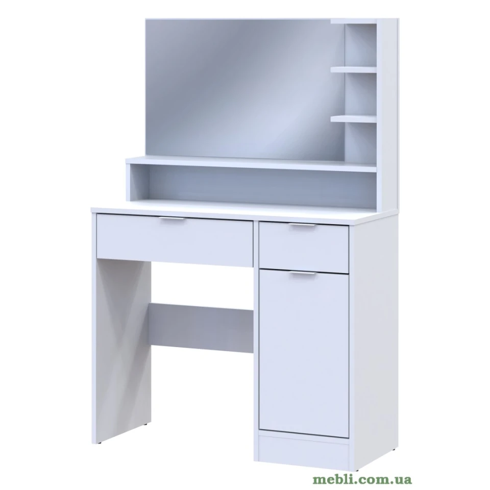 Передпокій з дзеркалом Doros Alice 100х25х182,9 Дуб крафт білий/Графіт