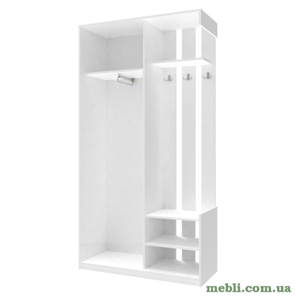 Передпокій з дзеркалом Doros CiТy One Door 110х45х210 Білий